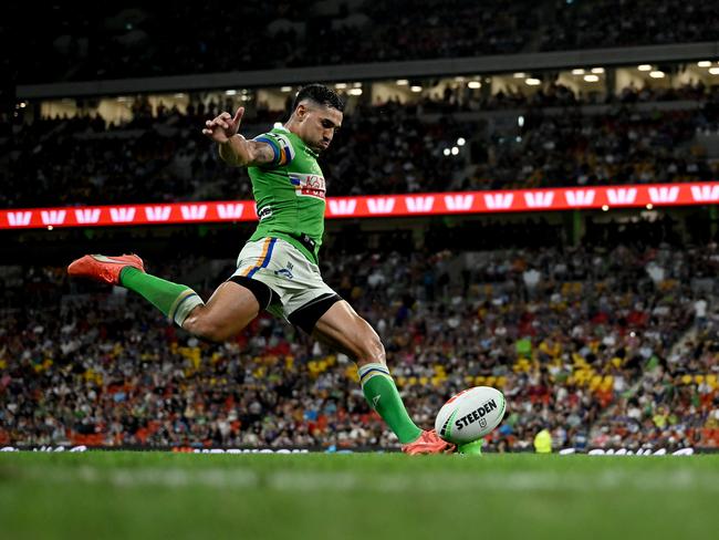 Jamal Fogarty kicked the winner. Picture: NRL Photos