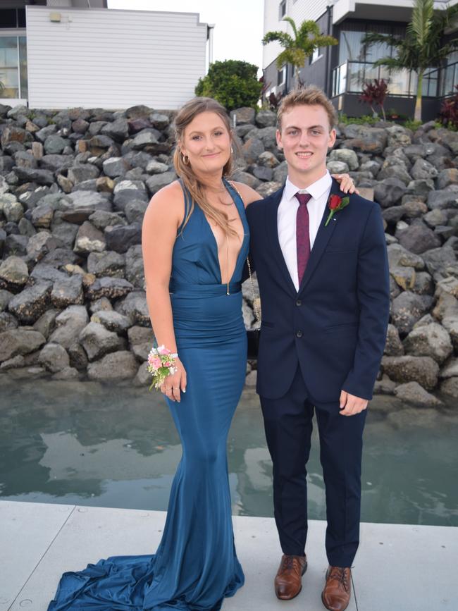 Ayla Ovari and Jayden Maynard at the Proserpine State High School formal. Picture: Elyse Wurm