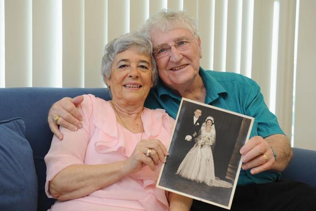 Ken and Lorraine Lee celebrated their 60th wedding anniversary on April 17. Picture: Alistair Brightman