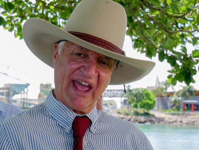 Kennedy MP Bob Katter speaking in Townsville on January 23, 2024. Picture: Blair Jackson