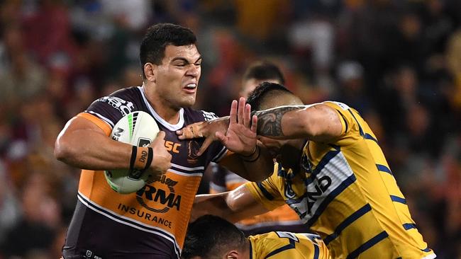 David Fifita, the Broncos boom forward — on the Titans shopping list. (AAP Image/Dave Hunt)