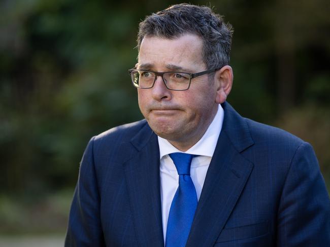 Daniel Andrews was grilled about the IBAC report on Thursday. Picture: Jason Edwards