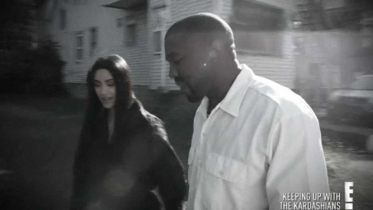 Old footage of Kim and Kanye flashed during the finale episode.