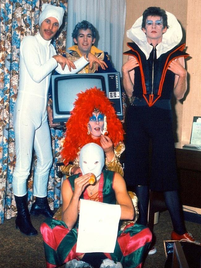 Australian band Skyhooks in early 1975. Picture: Supplied by Bob Starkie