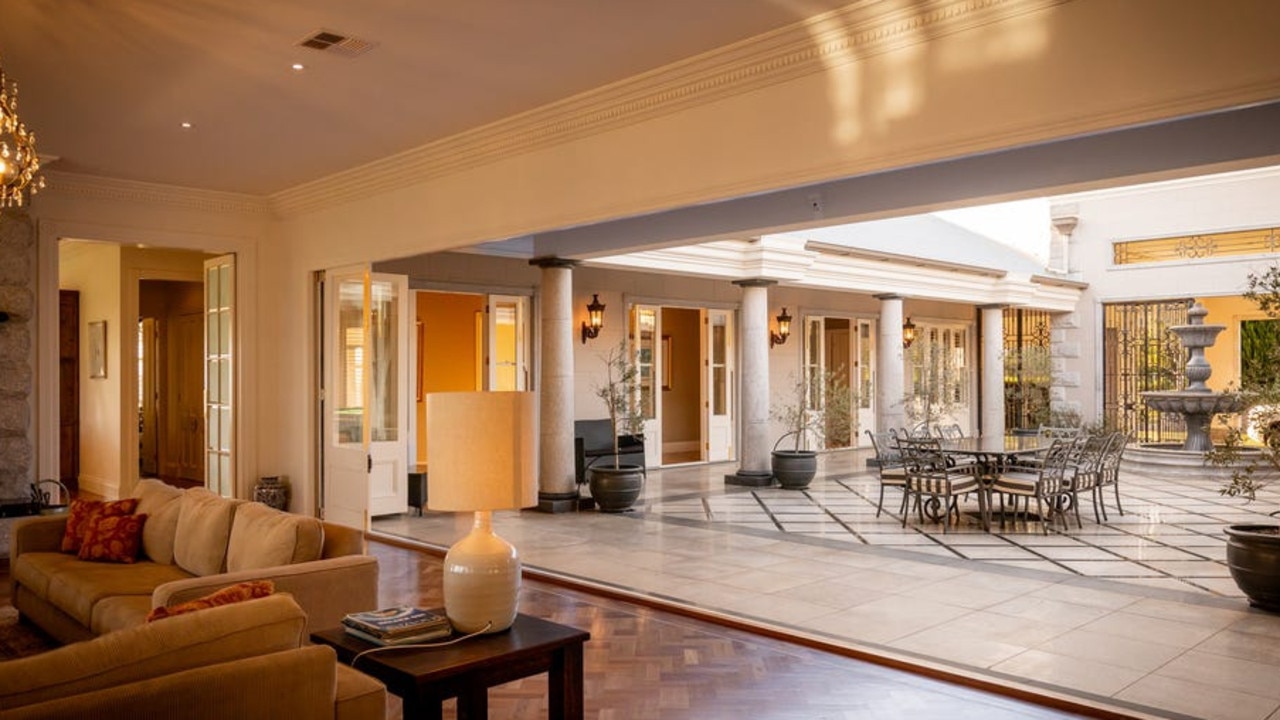 Open plan design is featured