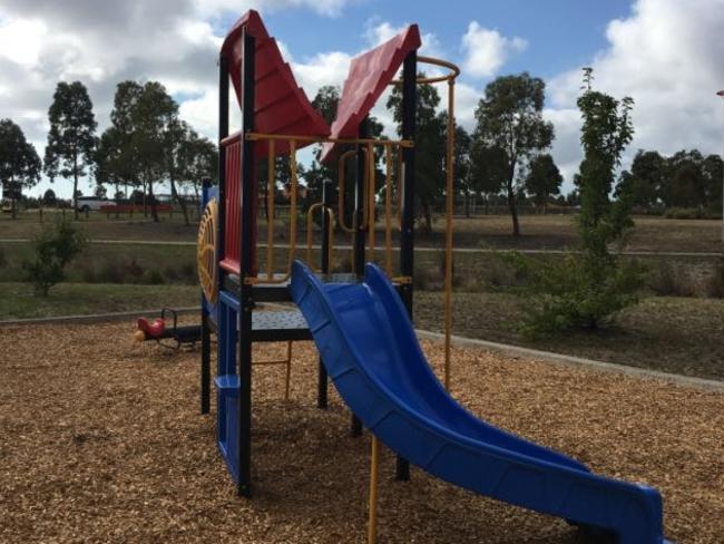 Playground damage in Wyndham council area. Picture: Snap, Send, Solve