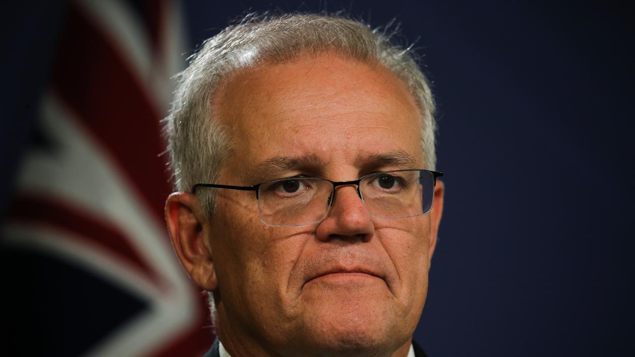 Prime Minister Scott Morrison announced sanctions against key Russian industries and some high-ranking individuals. Picture: NCA Newswire/ Gaye Gerard