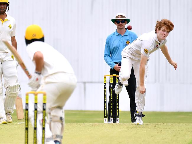 Valley bowler Callum Vidler. Picture: John Gass