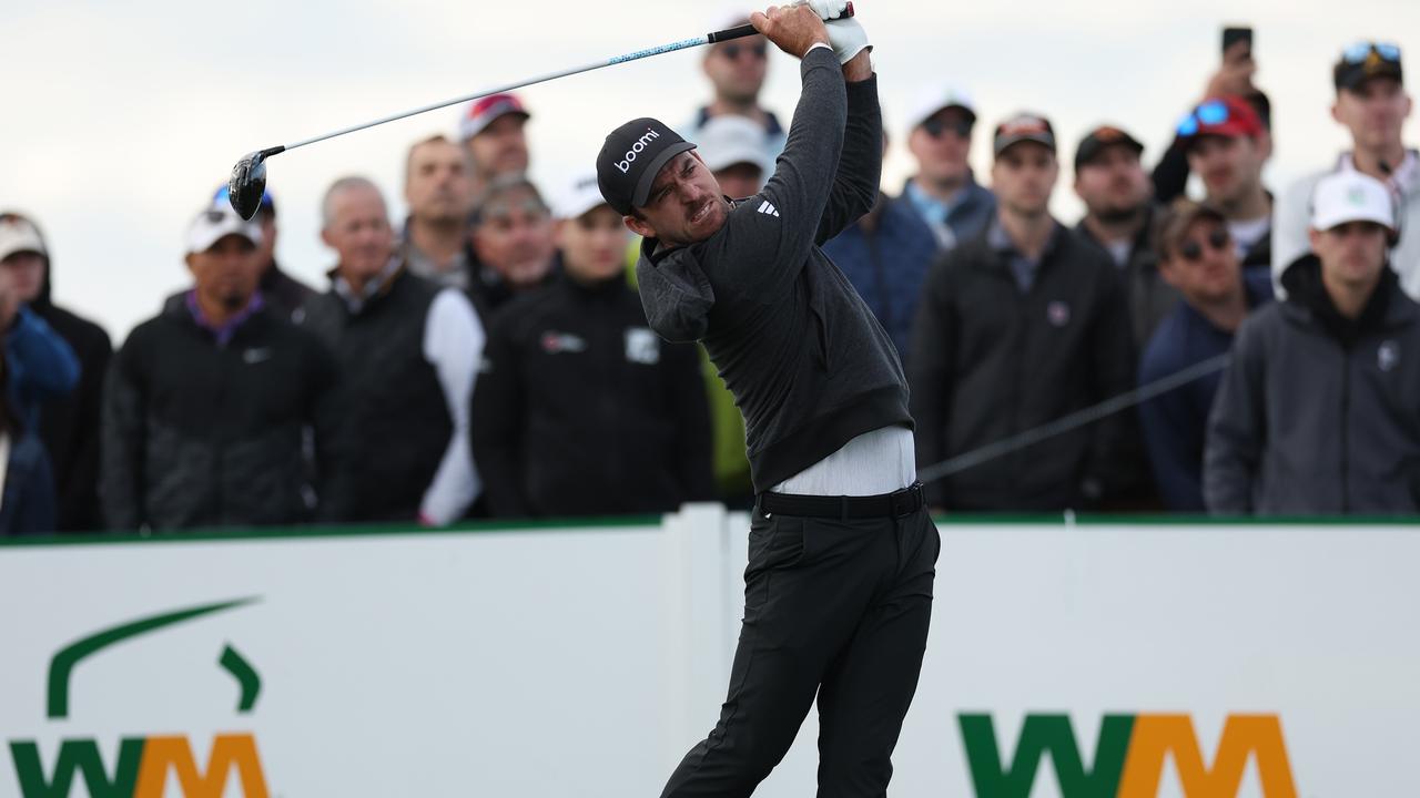 Nick Taylor leads the field by one stroke at the Phoenix Open. (Photo by Christian Petersen/Getty Images)