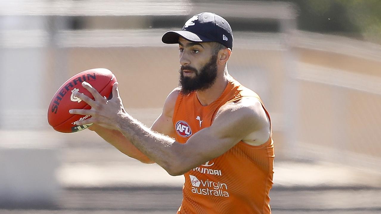 Adam Saad could play Essendon this week. Photo: Dylan Burns/AFL Photos via Getty Images.