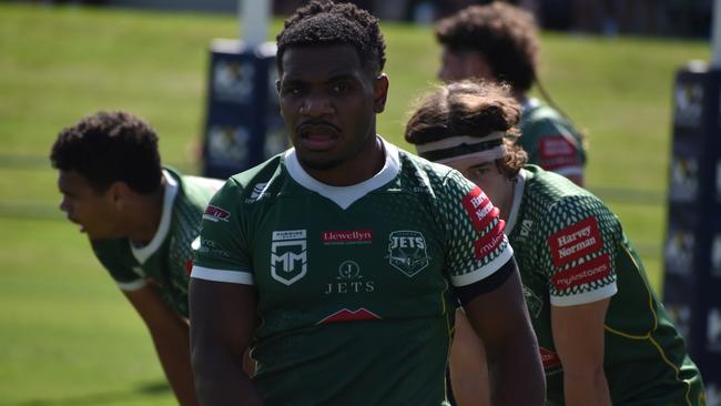 Meninga Cup semi-final action between the Ipswich Jets and Townsville Blackhawks. Saturday April 15, 2023.