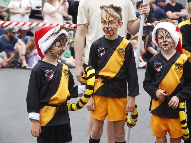Hobart Junior Football Club float. Hobart Christmas Pageant 2024. Picture: Nikki Davis-Jones