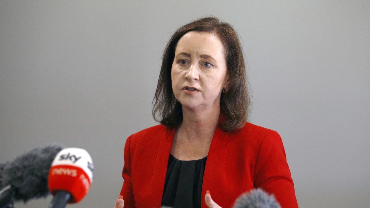 Queensland Health Minister Yvette D’Ath warned that the state was still a few weeks away from its Covid peak. Picture: NCA NewsWire/Tertius Pickard