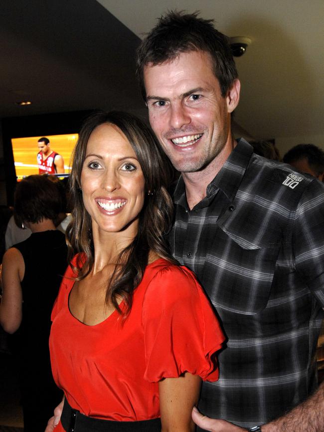 Luke Darcy and his wife Rebecca.