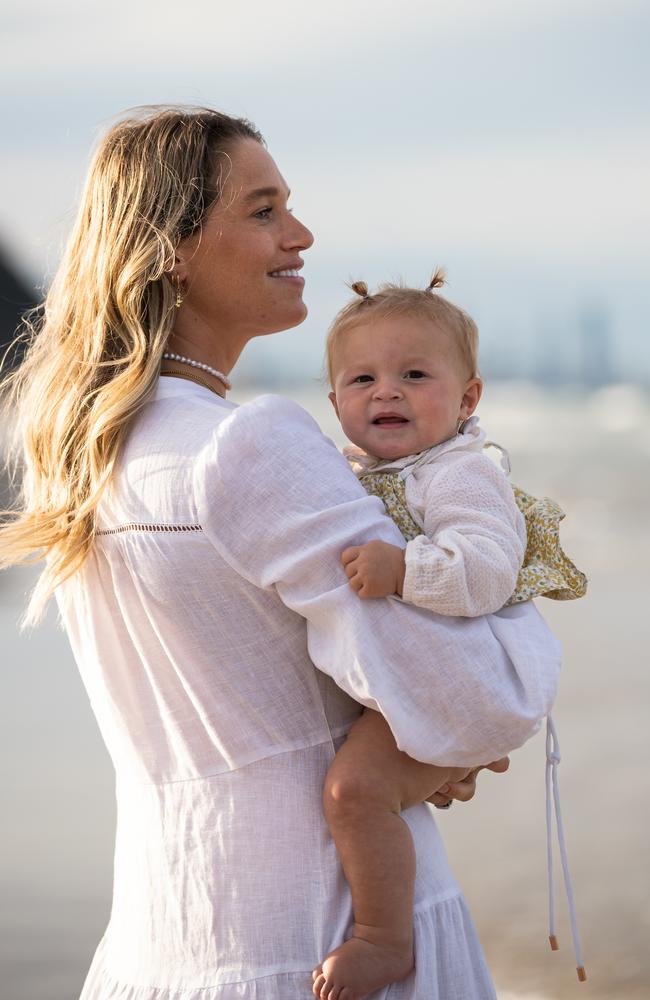 Ellidy Pullin with daughter Minnie. Picture: David Kelly