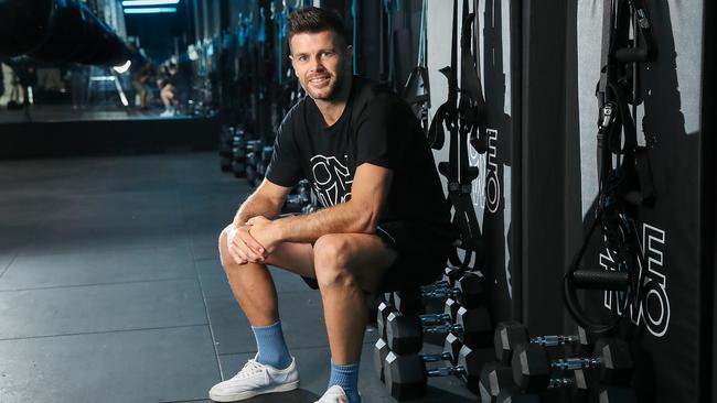 Trent Cotchin at his new ONE TWO gym. Picture: Alex Coppel