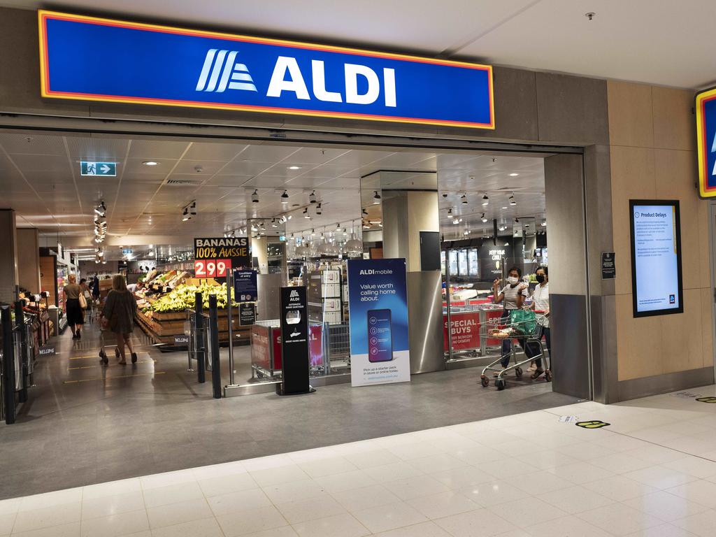 Aldi continues to be an exception to the rule in Australian supermarket retailing. Picture: News Corp/Attila Csaszar