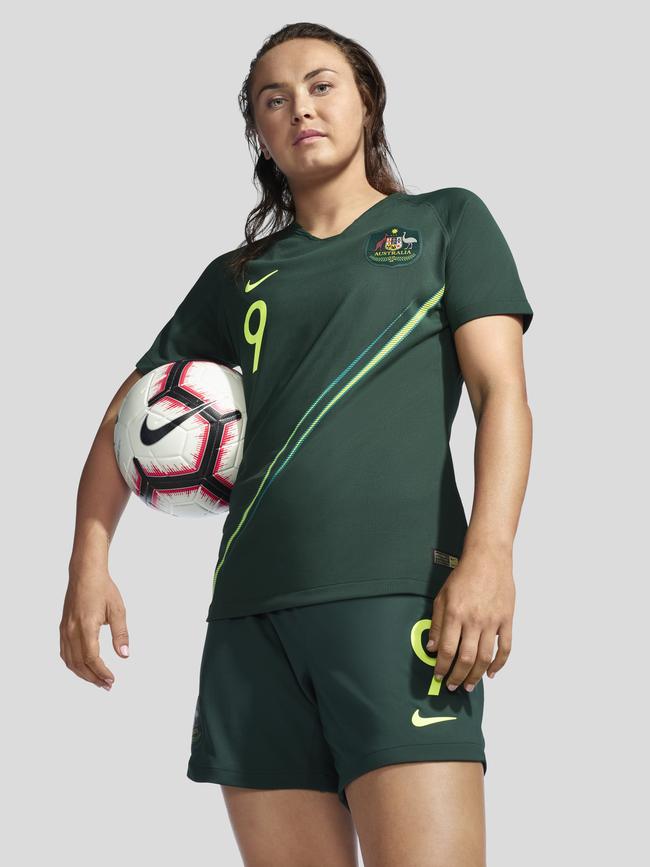 Caitlin Foord in the Matildas' 2019 Women's World Cup alternate strip. Pic: Nike