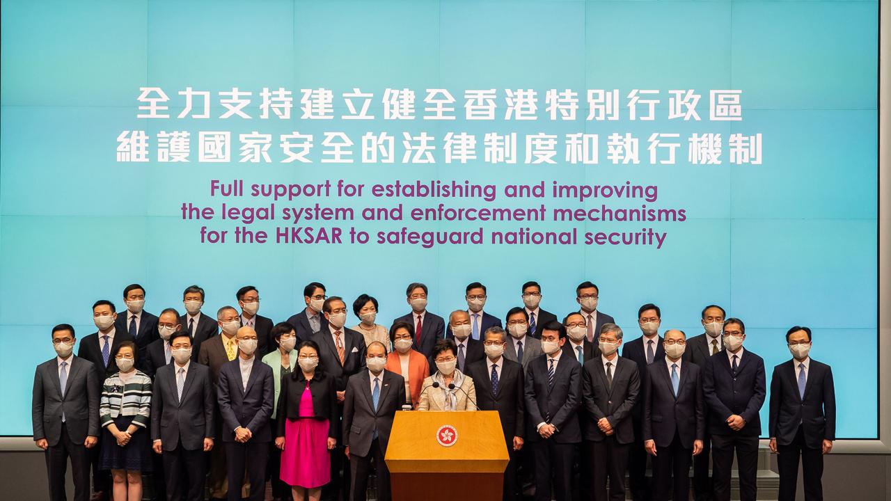 The Australian Government has expressed “deep concern” over China’s proposed Hong Kong security laws, which may undermine the city’s autonomy. Picture: Billy HC Kwok/Getty Images