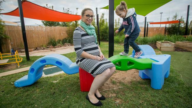 Tamara Millard with Holly, 3, in Adelaide. ‘Just not worth it’. Picture: James Elsby