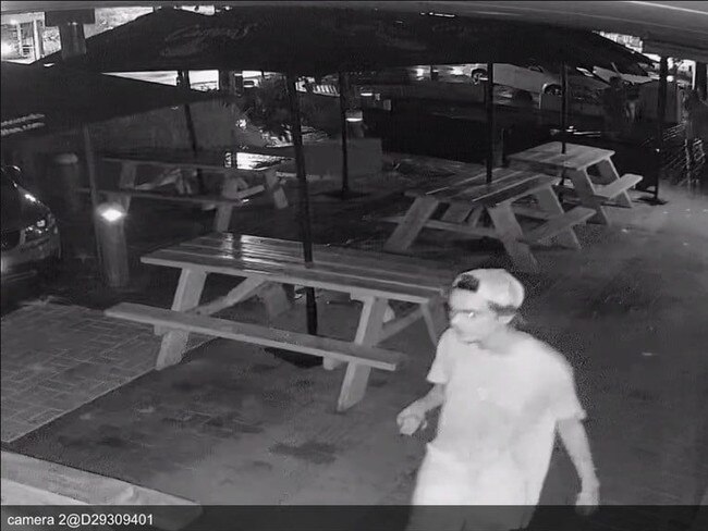 Police are appealing for public information to help identify this man who may be able to assist inquiries into a smashed window in Yamba's CBD.