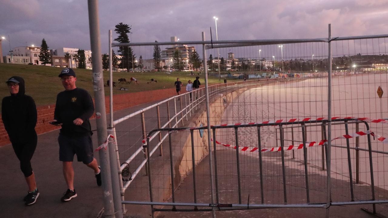 Bondi Beach was closed last week. Picture: