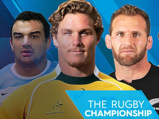 Agustin Creevy, Michael Hooper, Kieran Read and Siya Kolisi.