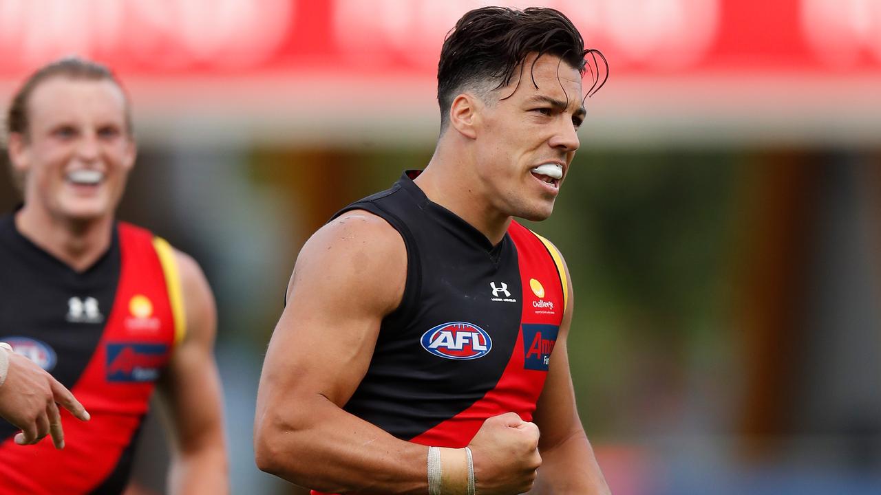 Dylan Shiel has been named on an extended bench for Essendon. (Photo by Michael Willson/AFL Photos via Getty Images)