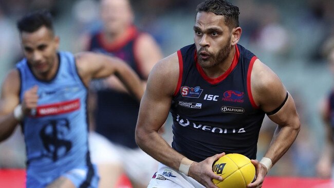 Gepps Cross superstar Dom Barry in action for Norwood. Picture: Sarah Reed