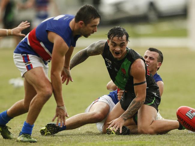 AFL Football Outer East Div 1 - Doveton v Wandin. #29 Doveton. Picture: Valeriu Campan