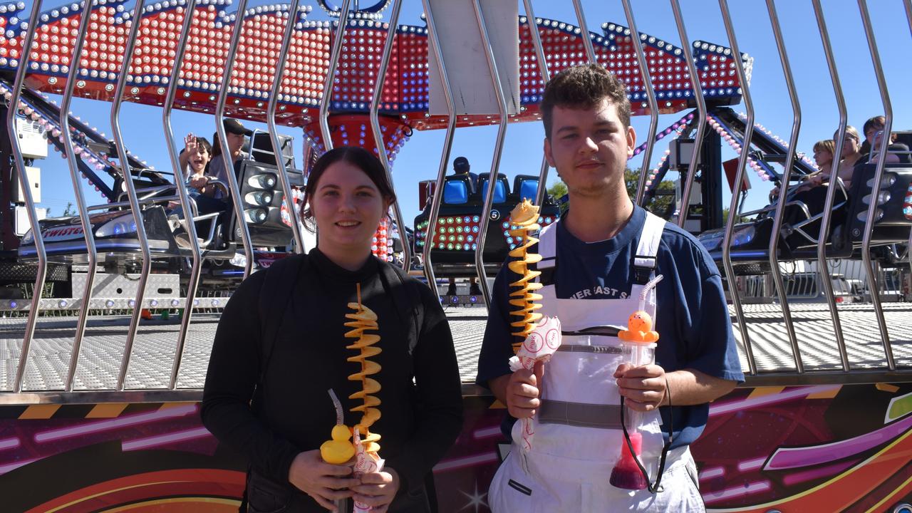 Tiffany Richter and Brandon Lahiff at the 2024 Rockhampton Agricultural Show.