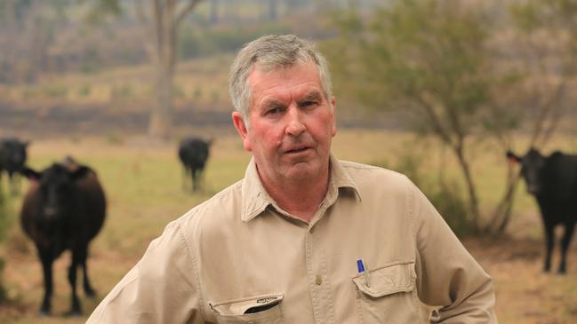 Nethercote cattle farmer Wayne Doyle on his property on Ballantyne Rd. Picture: John Ford