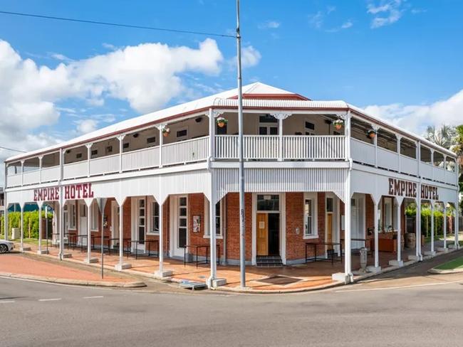 Exterior view of the Empire Hotel, which was listed for sale in late January. Picture: Knight Frank.