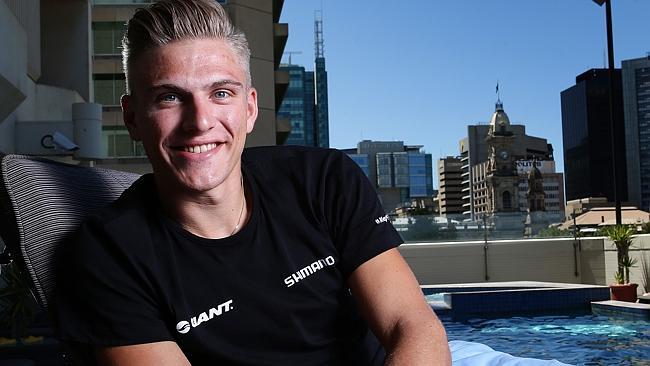 German rider Marcel Kittel, relaxing at the Hilton after winning the People's Choice Classice. Picture: ...