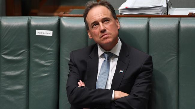 Health Minister Greg Hunt during Question Time in the House of Representatives at Parliament House on November 30. Picture: Sam Mooy/Getty Images