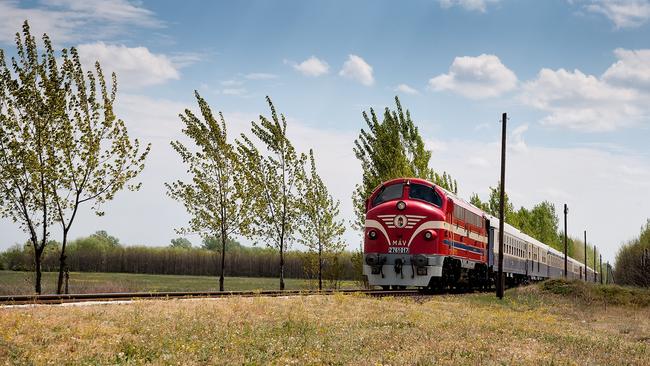 The Golden Eagle Danube Express travelling through Hungary.