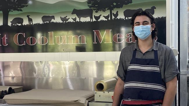 Marlon Villegas and his coworkers at Mt Coolum Meats say they are not required to wear a mask at all times due to safety concerns with machinery.