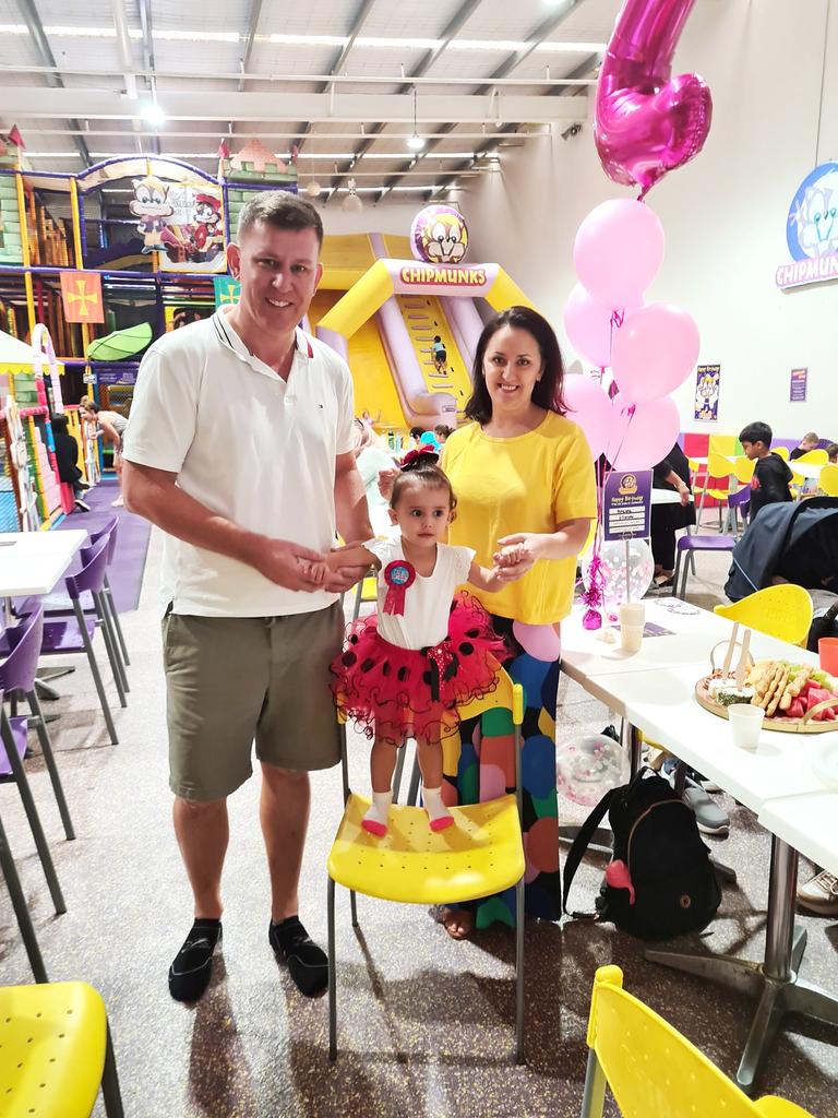 Nicole Williams with parents Paul and Olga.