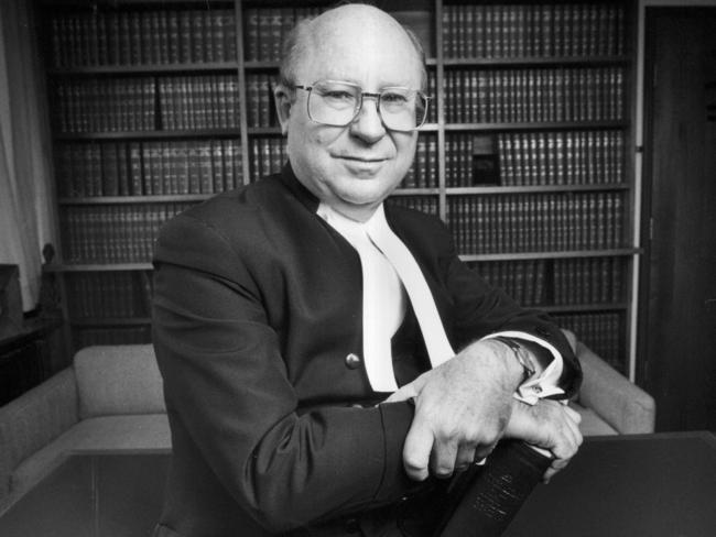 Barry O'Keefe, lawyer and former judge of NSW Supreme Court. Picture: Library Nwn