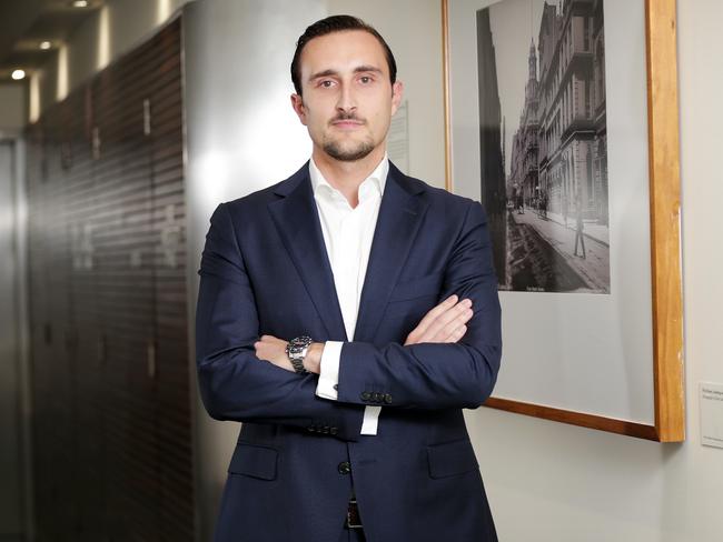 Investment manager Miki Cvijetic is kicking career goals. Picture: Christian Gilles