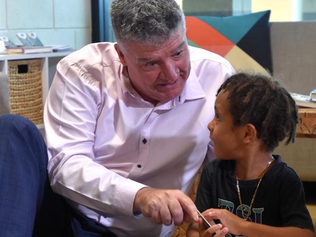 Education Minister Mark Monaghan talks about the impressive year the Families As First Teachers (FAFT) program had in 2023 on his first day in the portfolio. Picture: Sierra Haigh