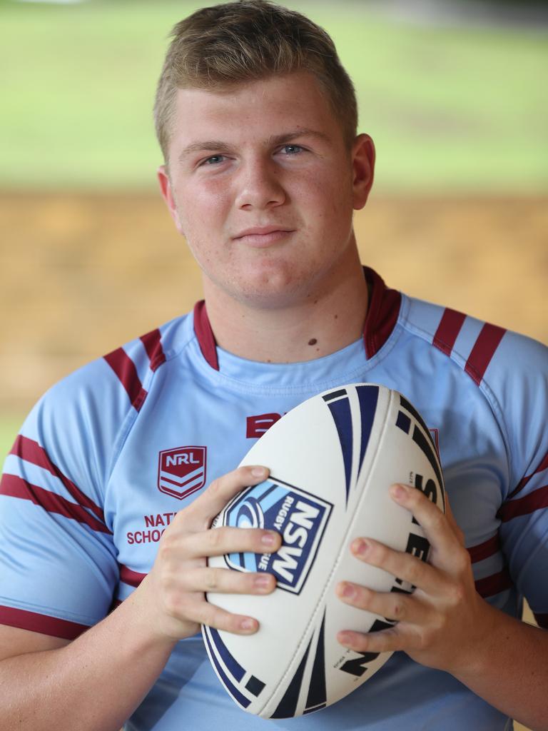 Powerhouse Charlie Guymer has stepped up to captain NRL Schoolboys heavyweights St Greg’s College. Picture: David Swift