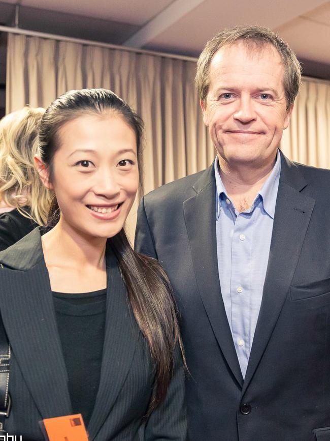 Nancy Yang with Bill Shorten.