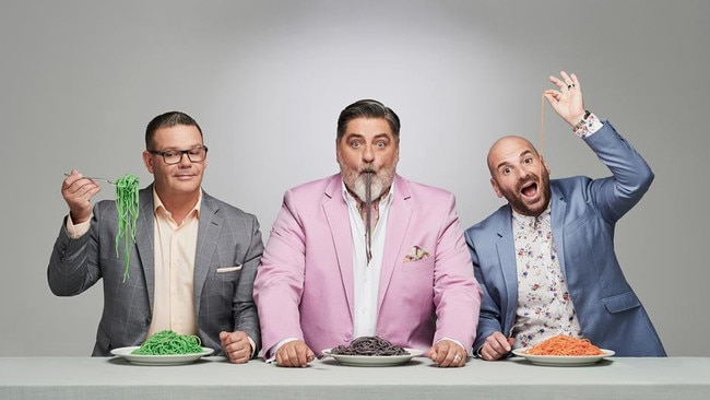 Ex-MasterChef judges Gary Mehigan, Matt Preston and George Calombaris.