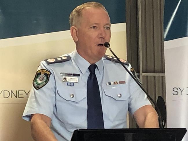 Commissioner Mick Fuller said he was delighted that Polair was getting a new facility. Picture: Lawrence Machado