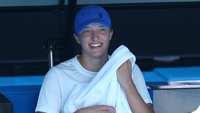 World No. 1 Iga Swiatek looms as a huge obstacle in Australian Ajla Tomljanovic’s side of the draw at Melbourne Park. Picture: Graham Denholm / Getty Images