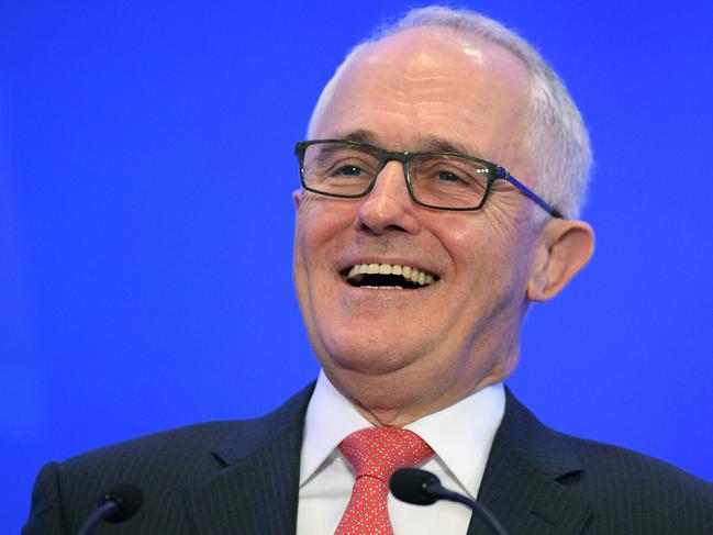Prime Minister Malcolm Turnbull delivers an address at the 59th Liberal Party Federal Council Meeting in Sydney, Saturday, June 24, 2017. (AAP Image/Dan Himbrechts) NO ARCHIVING