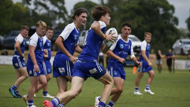 Samuel Petch in action for the North Coast Bulldogs against the Macarthur Wests Tigers during round two of the Laurie Daley Cup at Kirkham Oval, Camden, 10 February 2024. Picture: Warren Gannon Photography