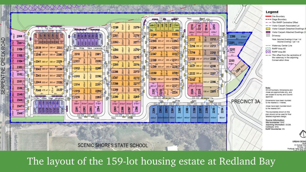 The housing estate plan. Image: SRCP Traffic Report