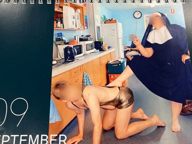 Two Queensland teachers who held a salacious photo shoot on school grounds are under investigation. , The revealing images were contained in a calendar distributed among staff at Balmoral State High School - in Education Minister Di Farmer's electorate.